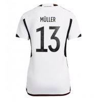 Deutschland Thomas Muller #13 Fußballbekleidung Heimtrikot Damen WM 2022 Kurzarm